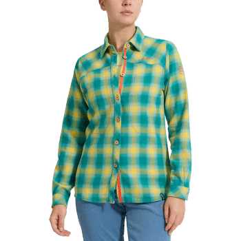 Cămașă cu mânecă lungă La Sportiva Rambler Flannel Shirt Women Black/Cherry Tomato