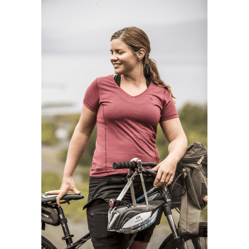 Tricou cu mânecă scurtă Fjällräven Abisko Cool T-Shirt Women Indigo Blue