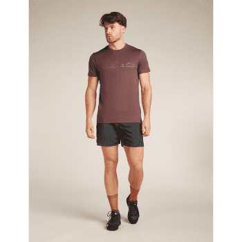 Tricou cu mânecă scurtă Icebreaker Merino 150 Tech Lite SS Tee Single Line Camp Men Midnight Navy