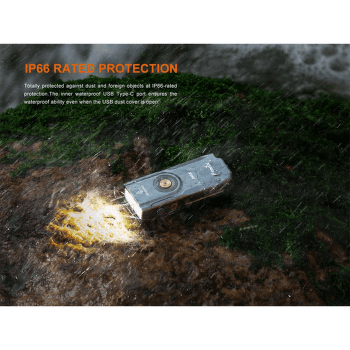 Lanterna Fenix Rechargeable Flashlight E06R Grey