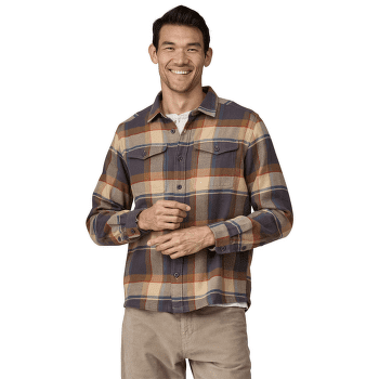 Cămașă cu mânecă lungă Patagonia Fjord Flannel Shirt Men Treelined: Smolder Blue