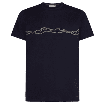 Tricou cu mânecă scurtă Icebreaker Merino 150 Tech Lite SS Tee Mountain Pulse Men Midnight Navy