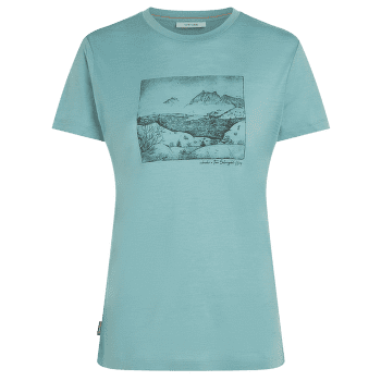 Tricou cu mânecă scurtă Icebreaker Merino 150 Tech Lite SS Tee Sunrise Summit Women HYDRO