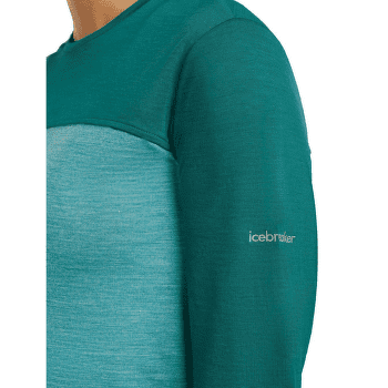 Tricou cu mânecă lungă Icebreaker Merino 125 Cool-Lite™ Sphere LS Tee Colour Block Women TIDALTALHTHR/TIDALTEAL/CB