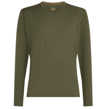 Tricou cu mânecă lungă Icebreaker Oasis LS Crewe Men (104365) DK LODEN