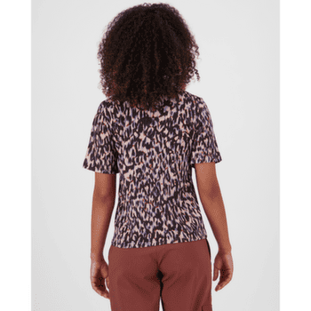 Tricou cu mânecă scurtă Mons Royale Icon Merino T-Shirt Women Rock Leopard