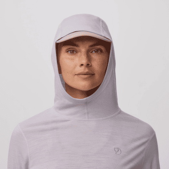 Hanorac Fjällräven ABISKO WOOL HOODIE WOMEN Lavender Mist