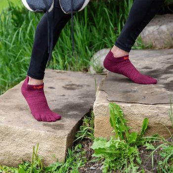 Șosete Injinji Run Lightweight No-Show Women MAHOGANY