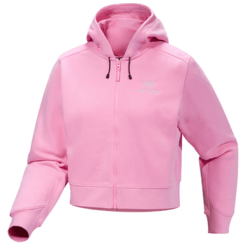 Hanorac Arcteryx Emblem Fleece Full Zip Crop Hoody Women Pineberry