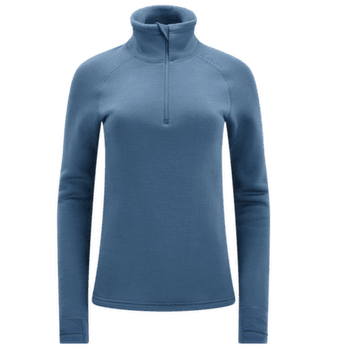 Tricou cu mânecă lungă Aclima FleeceWool V2 Polo zip Women Blue Fusion
