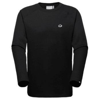 Tricou cu mânecă lungă Mammut Waffle Longsleeve black 0001