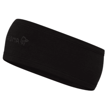 Bandă pentru cap Norrona /29 warmwool2 Headband Caviar Black