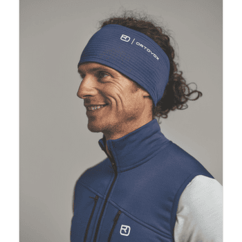 Bandă pentru cap Ortovox FLEECE GRID HEADBAND 63401 green acid