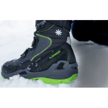 Încălțăminte Lowa Milo GTX HI Kids schwarz/türkis