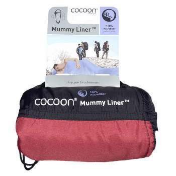 Inserție pentru sac de dormit Cocoon MummyLiner (MFM96) cranberry