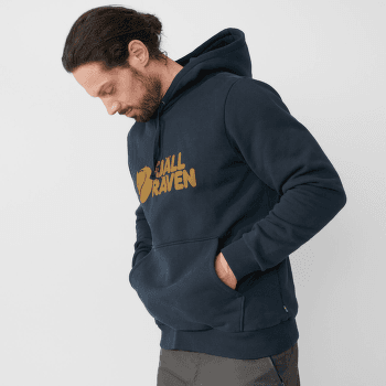 Hanorac Fjällräven Fjällräven Logo Hoodie Men Dark Navy