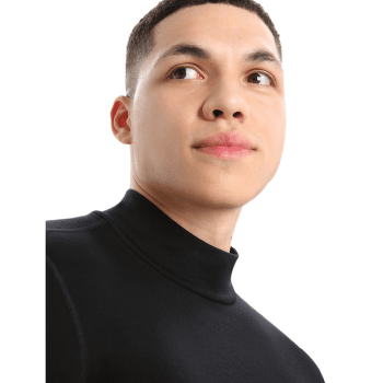 Tricou cu mânecă lungă Icebreaker 260 Tech LS Turtleneck Black