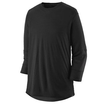 Tricou cu mânecă scurtă Patagonia Merino 3/4 Sleeve Bike Jersey Men Black