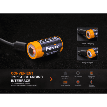 Baterii Fenix RCR123A 800 mAh USB-C Li-ion