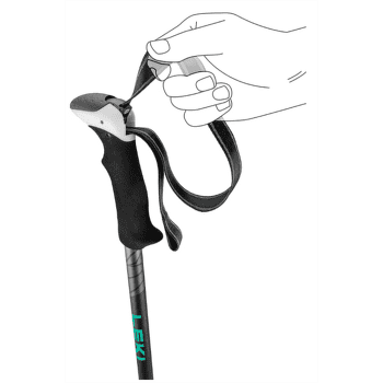 Gaură Leki Khumbu Pro black-dark anthracite-genoa