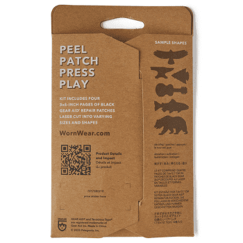 Petice Patagonia Worn Wear Patch Kit Black