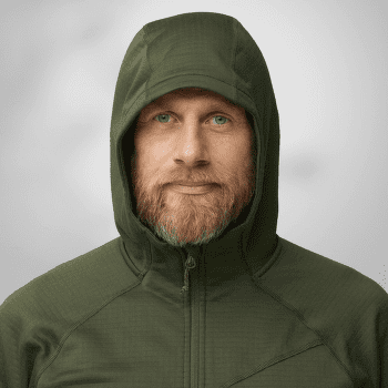 Hanorac Fjällräven Abisko Grid Fleece Hoodie Men Mountain Blue
