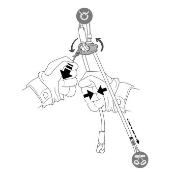 Buclă Petzl DUAL CONNECT ADJUST