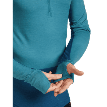 Tricou cu mânecă lungă Icebreaker Merino 200 ZoneKnit™ LS Half Zip Men ATLANTIS/TOPAZ/CB