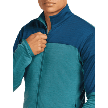 Hanorac Icebreaker Merino Blend 300 RealFleece™ Descender LS Zip Men TOPAZ/ATLANTIS/CB