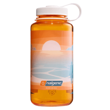 Sticlă Nalgene Wide Mouth 1000 ml Clementine Landscape with Sunset