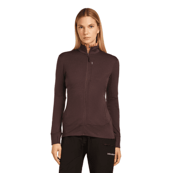 Hanorac Icebreaker Merino 260 Quantum LS Zip Women GREY PLUM