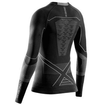 Tricou cu mânecă lungă X-Bionic X-Bionic Energy Accumulator Light Shirt LS Women X Black/Light Grey
