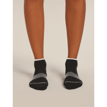 Șosete Icebreaker Multisport Light Mini Women Black/Snow/Metro HTHR