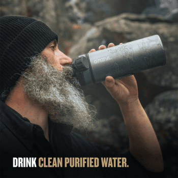 Filtru Grayl GeoPress Purifier Titanium Bottle Olive Drab