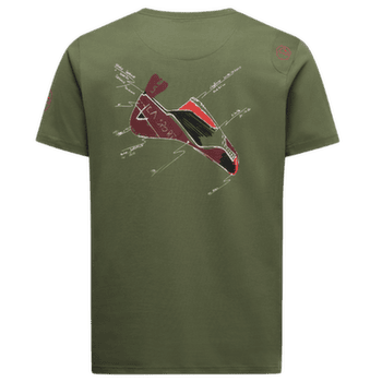 Tricou cu mânecă scurtă La Sportiva MANTRA T-SHIRT Men Cypress/Mountain Red
