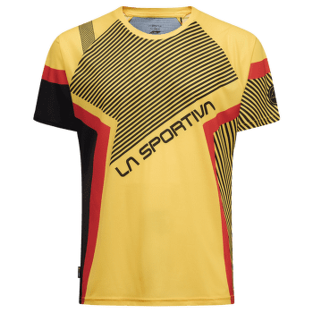 Tricou cu mânecă scurtă La Sportiva FLOW T-SHIRT Men Black/Yellow