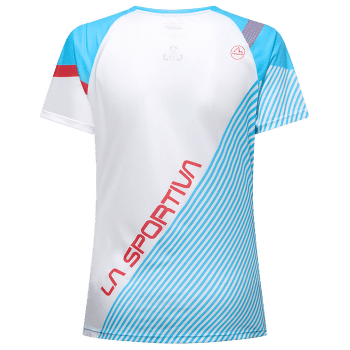 Tricou cu mânecă scurtă La Sportiva FLOW T-SHIRT Women Malibu Blue/Hibiscus