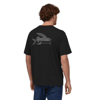 Tricou cu mânecă scurtă Patagonia Flying Fish Responsibili-Tee Men White
