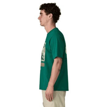 Tricou cu mânecă scurtă Patagonia Run Like Roots Responsibili-Tee Men White