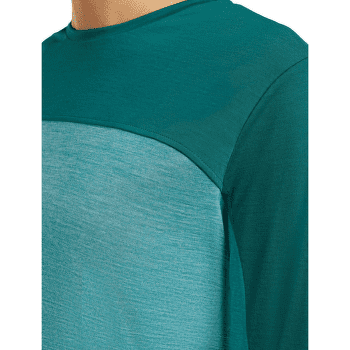 Tricou cu mânecă lungă Icebreaker Merino 125 Cool-Lite™ Sphere LS Tee Colour Block Women TIDALTALHTHR/TIDALTEAL/CB