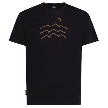 Tricou cu mânecă scurtă Icebreaker Merino Blend 125 Cool-Lite Sphere SS Tee Across the Peaks Men BLACK