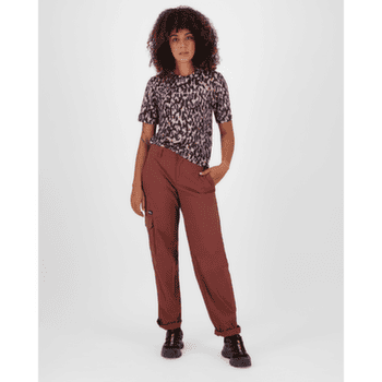 Tricou cu mânecă scurtă Mons Royale Icon Merino T-Shirt Women Rock Leopard