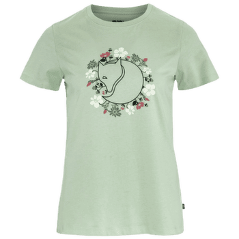 Tricou cu mânecă scurtă Fjällräven FJÄLLBLOMSTER FOX T-SHIRT WOMEN Soft Jade