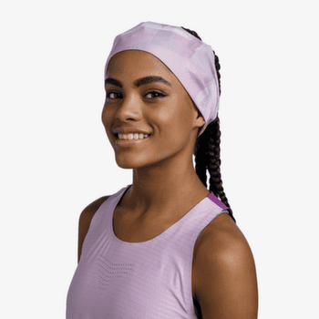 Bandă pentru cap Buff Coolnet UV Wide Headband SHANE ORCHID