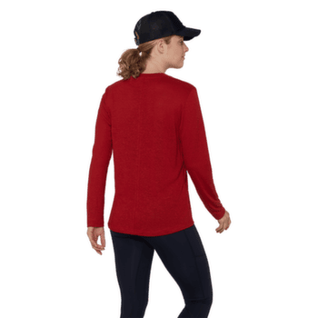 Tricou cu mânecă lungă Mammut MASSONE LIGHT LONGSLEEVE WOMEN 3818 dark mammut red