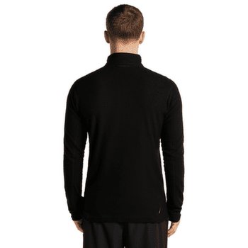 Pulover Icebreaker Merino 400 RealFleece™ Grid Peaksland LS Half Zip Men BLACK