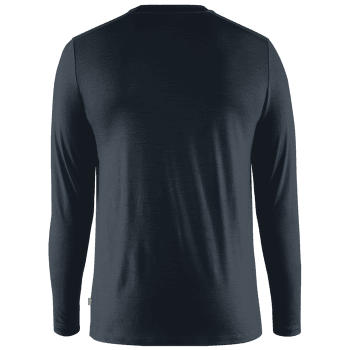 Tricou cu mânecă lungă Fjällräven Abisko Wool LS Men Dark Navy