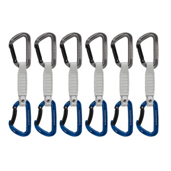 Set expres Mammut Workhorse Keylock 12 cm 6-Pack Quickdraws Grey-Blue 33275