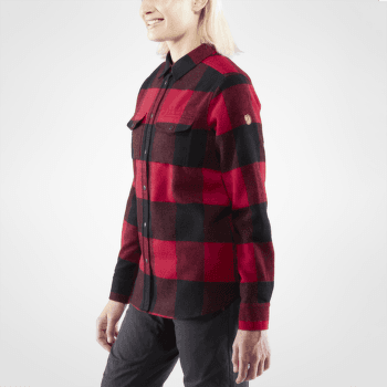 Cămașă cu mânecă lungă Fjällräven Canada Shirt LS Women Autumn Leaf-Bordeaux Red