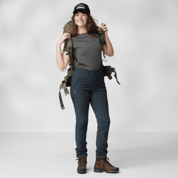 Pantaloni Fjällräven Abisko Trail Stretch Trousers Women Port